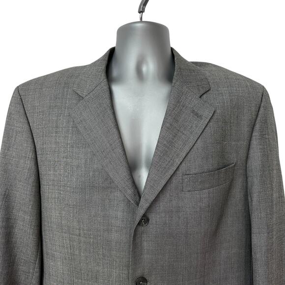 Vintage S. Cohen Jay Blazer Gray Sport Coat Preppy Jacket Wool Cashmere Mens 42S - Picture 3 of 12